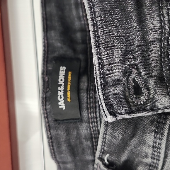 Men's dark grey Slim Glenn Jack & Jones jeans with button closure, 29x32 - Picture 2 of 11